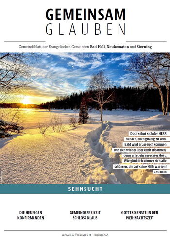 Titelbild Gemeindezeitung Gemeinsam glauben