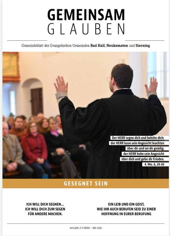Titelbild Gemeindezeitung Gemeinsam glauben