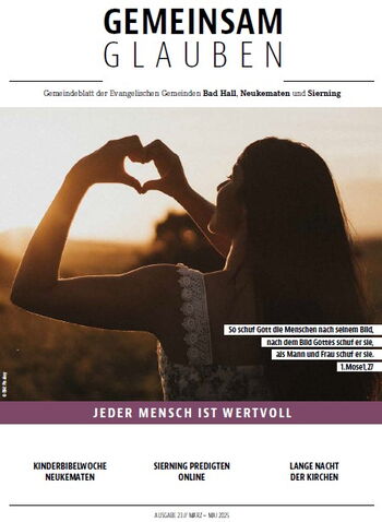 Titelbild Gemeindezeitung Gemeinsam glauben