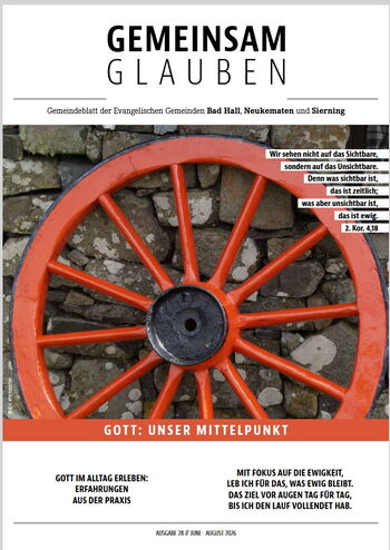 Titelbild Gemeindezeitung Gemeinsam glauben