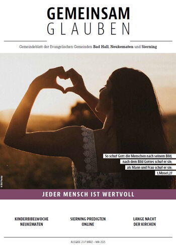 Titelbild Gemeindezeitung Gemeinsam glauben